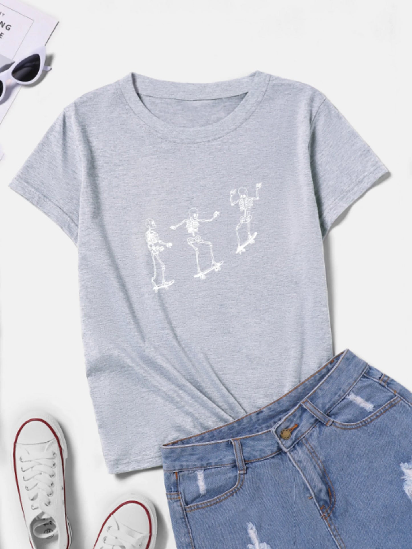 Skeleton Skaters T-shirt