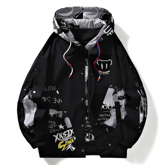 Digital Contrast Stitch Jacket