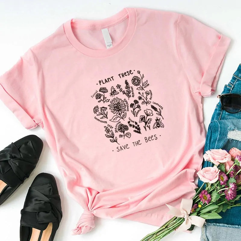 Wild Flower Graphic T-shirt