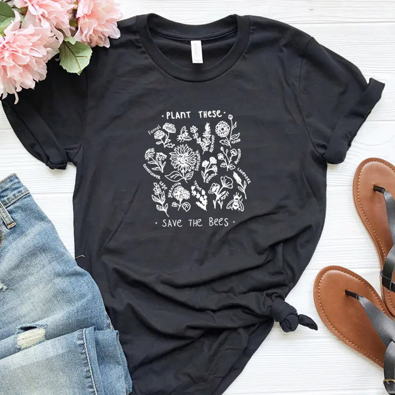 Wild Flower Graphic T-shirt